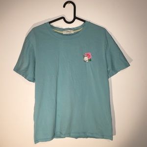 Basic blue cat tee
